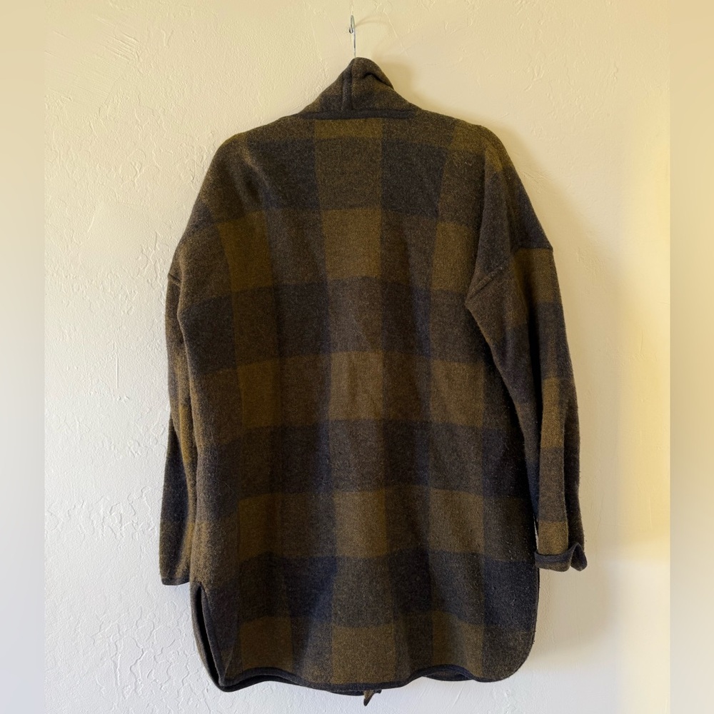 Madewell Buffalo Check Merino Sweater Jacket - Picture 9 of 10